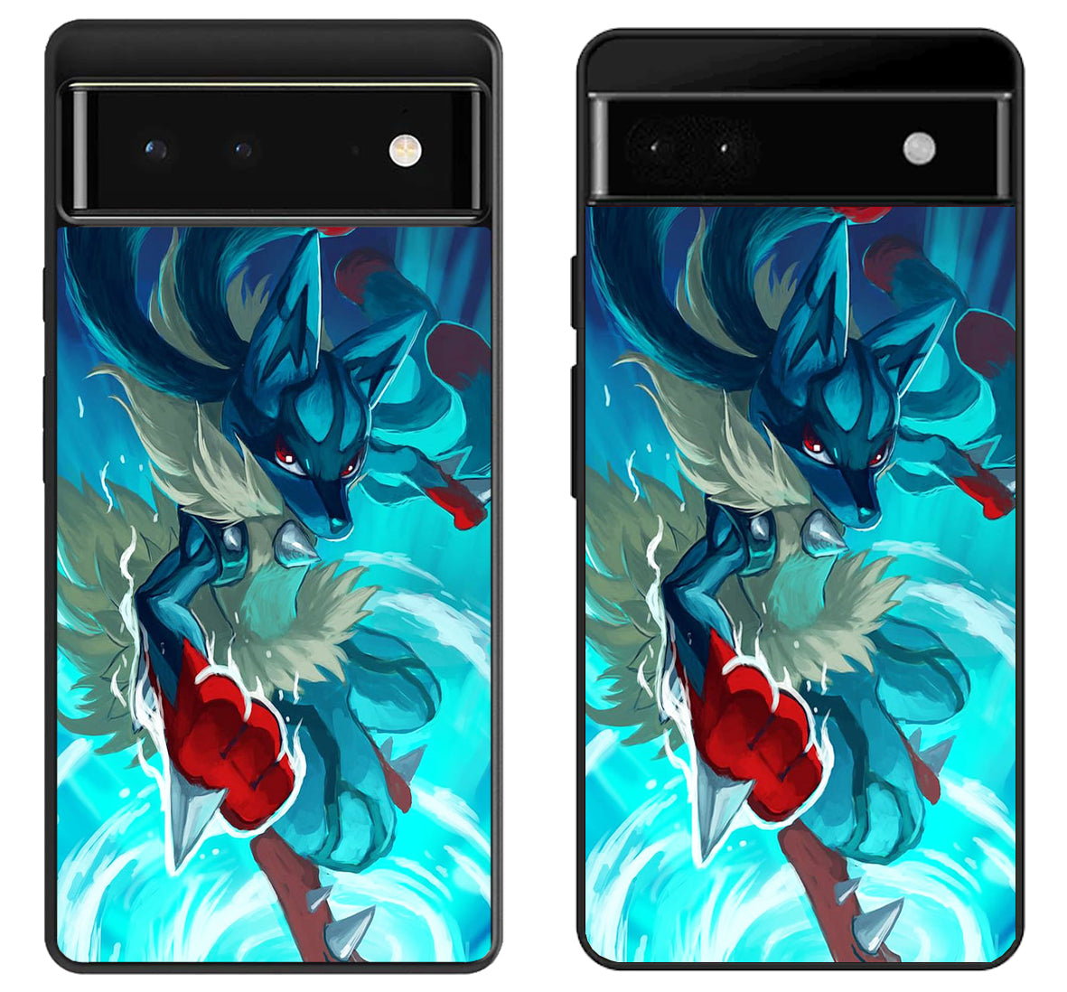 Mega Lucario Pokemon Style Google Pixel 6 | 6A | 6 Pro Case