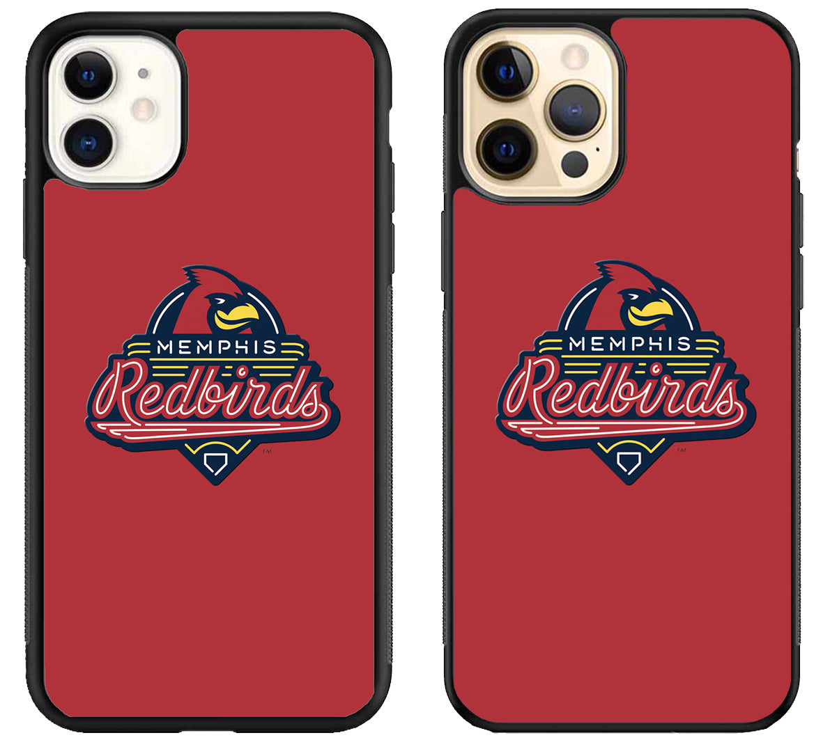Memphis Redbirds Red iPhone 12 | 12 Mini | 12 Pro | 12 Pro Max Case