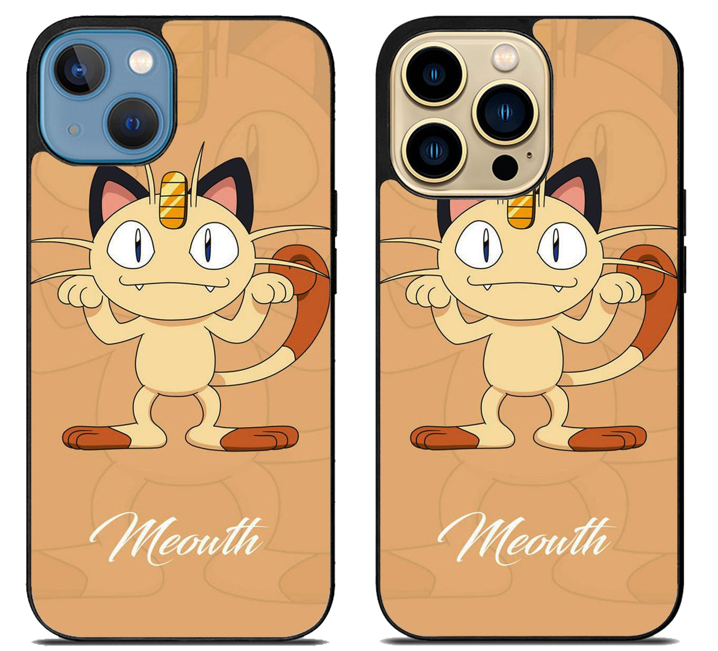 Meowth Pokemon Background iPhone 14 | 14 Plus | 14 Pro | 14 Pro Max Case