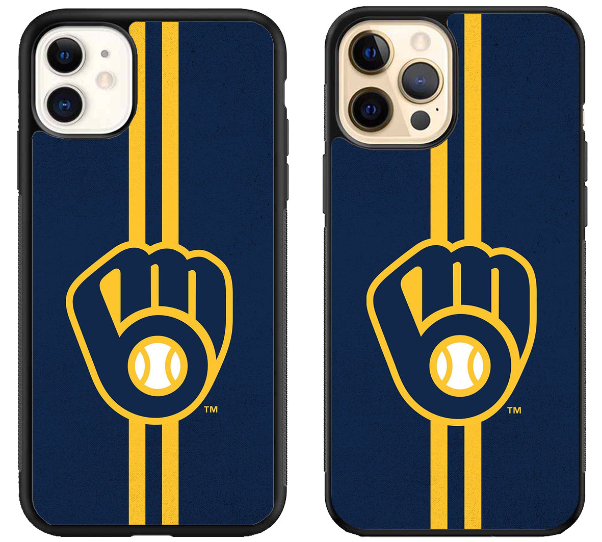 Milwaukee Brewers Stripe iPhone 12 | 12 Mini | 12 Pro | 12 Pro Max Case