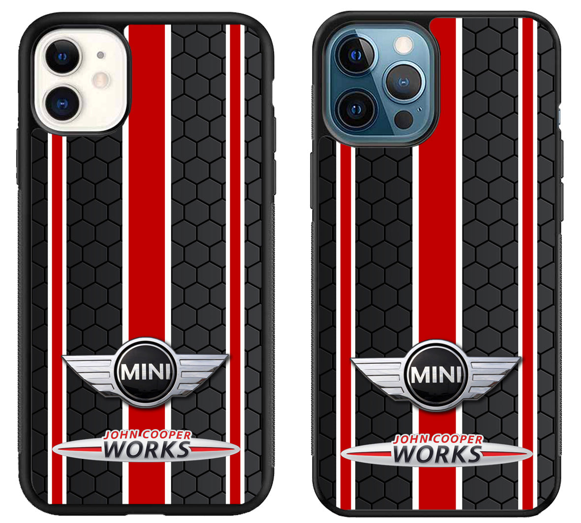 Mini Cooper Black Red Stripe iPhone 11 | 11 Pro | 11 Pro Max Case