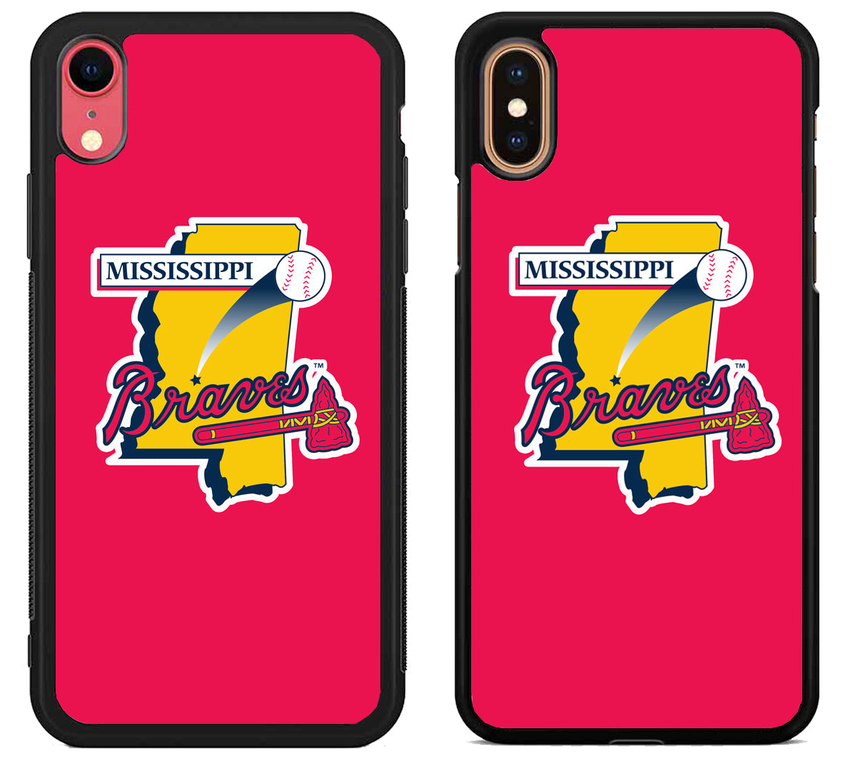 Mississippi Braves Red iPhone X | Xs | Xr | Xs Max Case