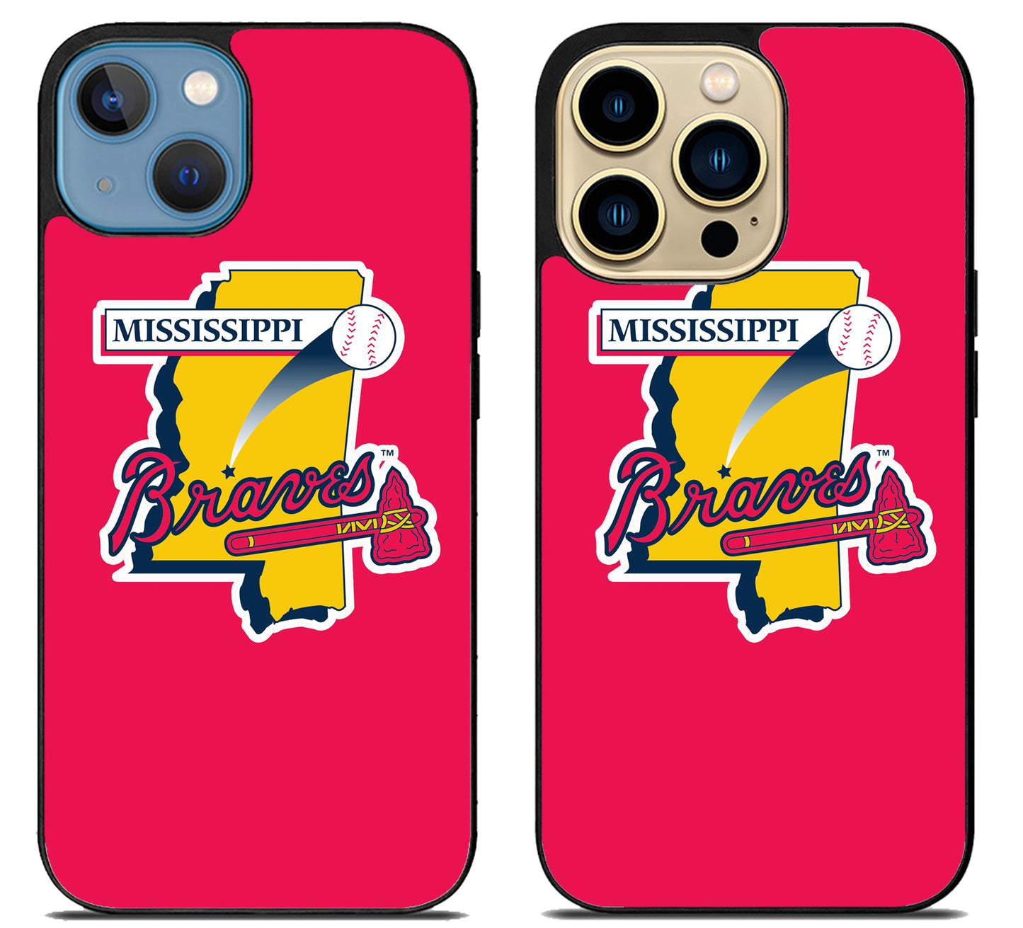 Mississippi Braves Red iPhone 14 | 14 Plus | 14 Pro | 14 Pro Max Case