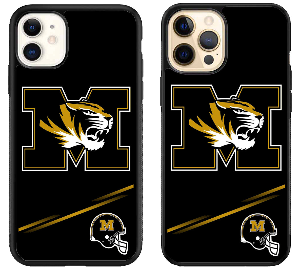 Missouri Tigers Black iPhone 12 | 12 Mini | 12 Pro | 12 Pro Max Case