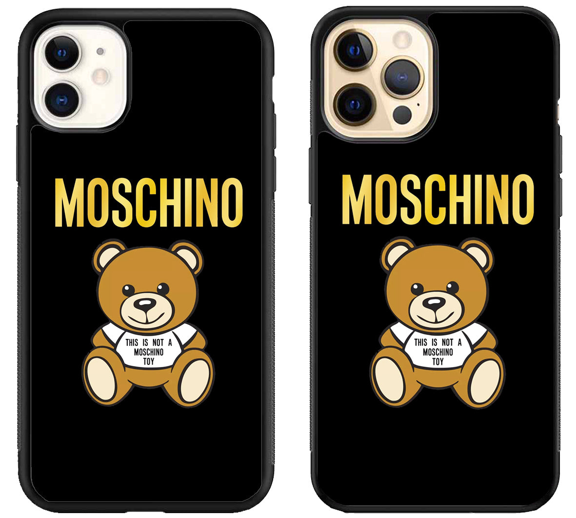 Moschino Logo Gold iPhone 12 | 12 Mini | 12 Pro | 12 Pro Max Case