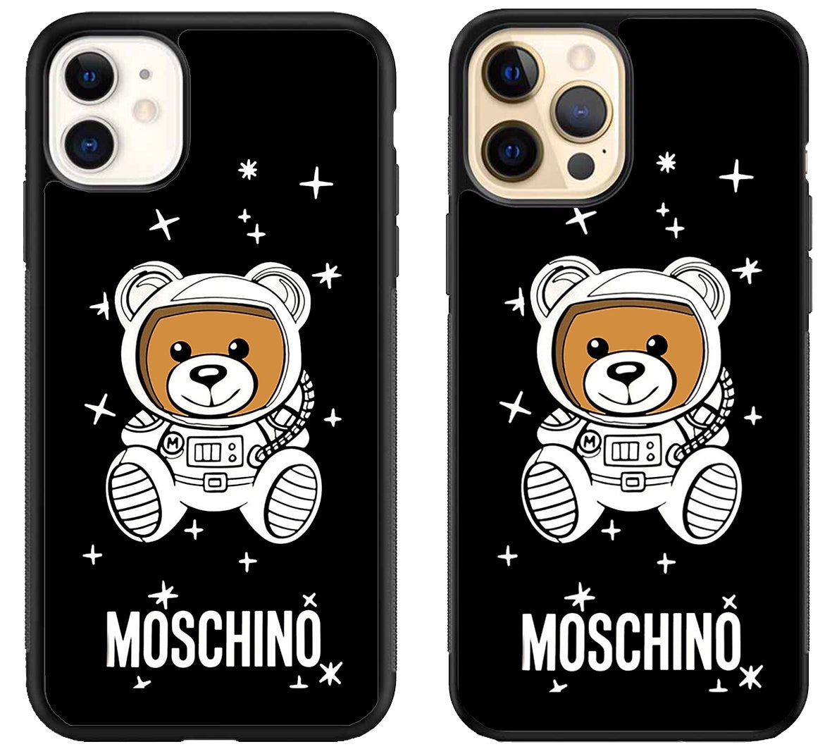Moschino Black iPhone 12 | 12 Mini | 12 Pro | 12 Pro Max Case