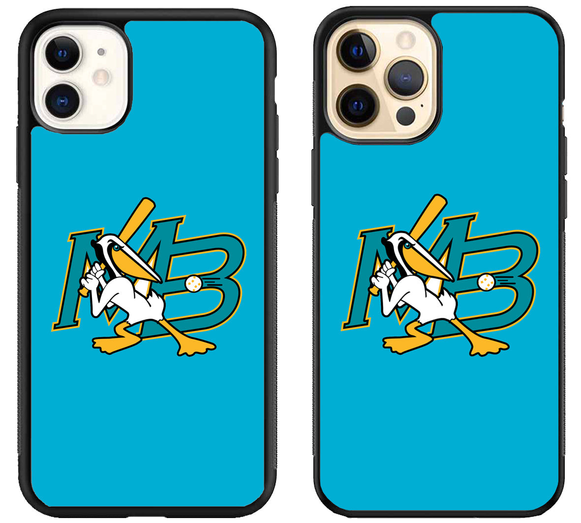 Myrtle Beach Pelicans Logo iPhone 12 | 12 Mini | 12 Pro | 12 Pro Max Case