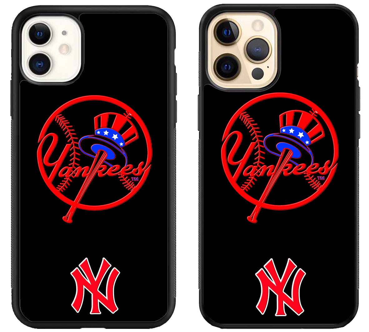 NY Yankees Black iPhone 12 | 12 Mini | 12 Pro | 12 Pro Max Case