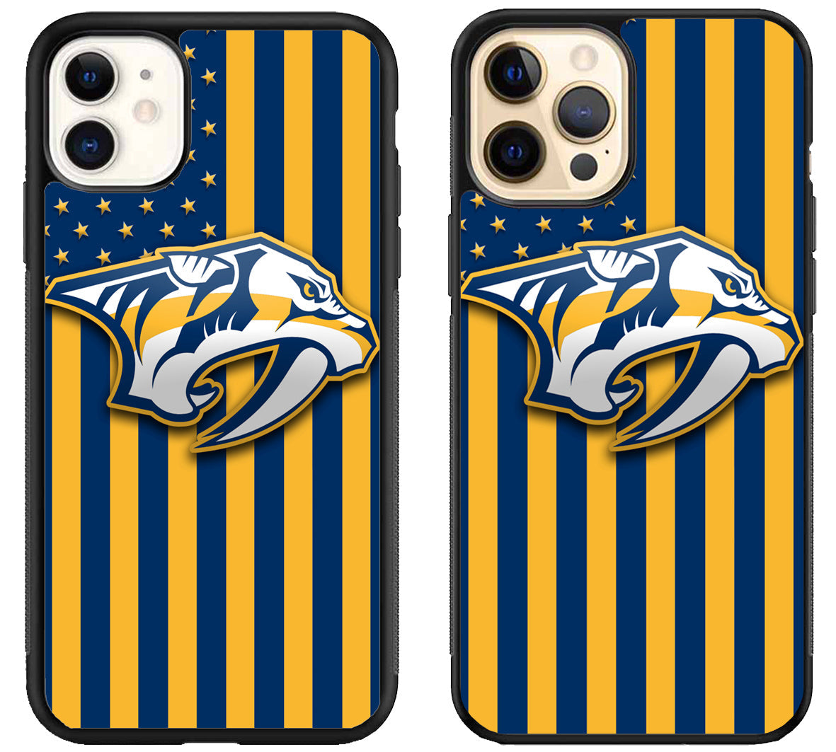Nashville Predators Logo Flag iPhone 12 | 12 Mini | 12 Pro | 12 Pro Max Case