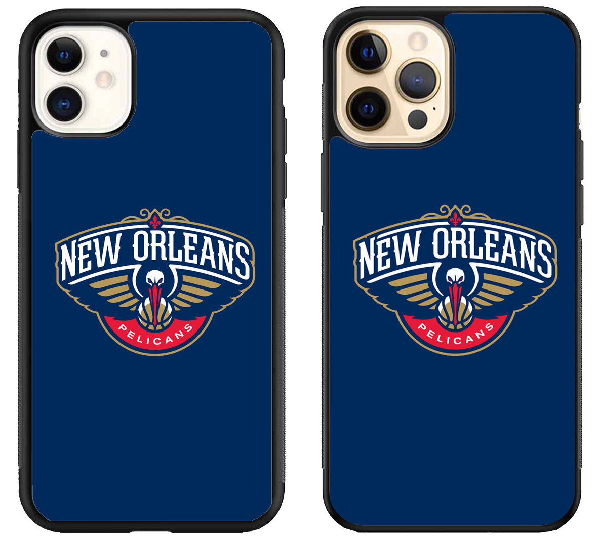 New Orleans Pelicans Logo Blue iPhone 12 | 12 Mini | 12 Pro | 12 Pro Max Case
