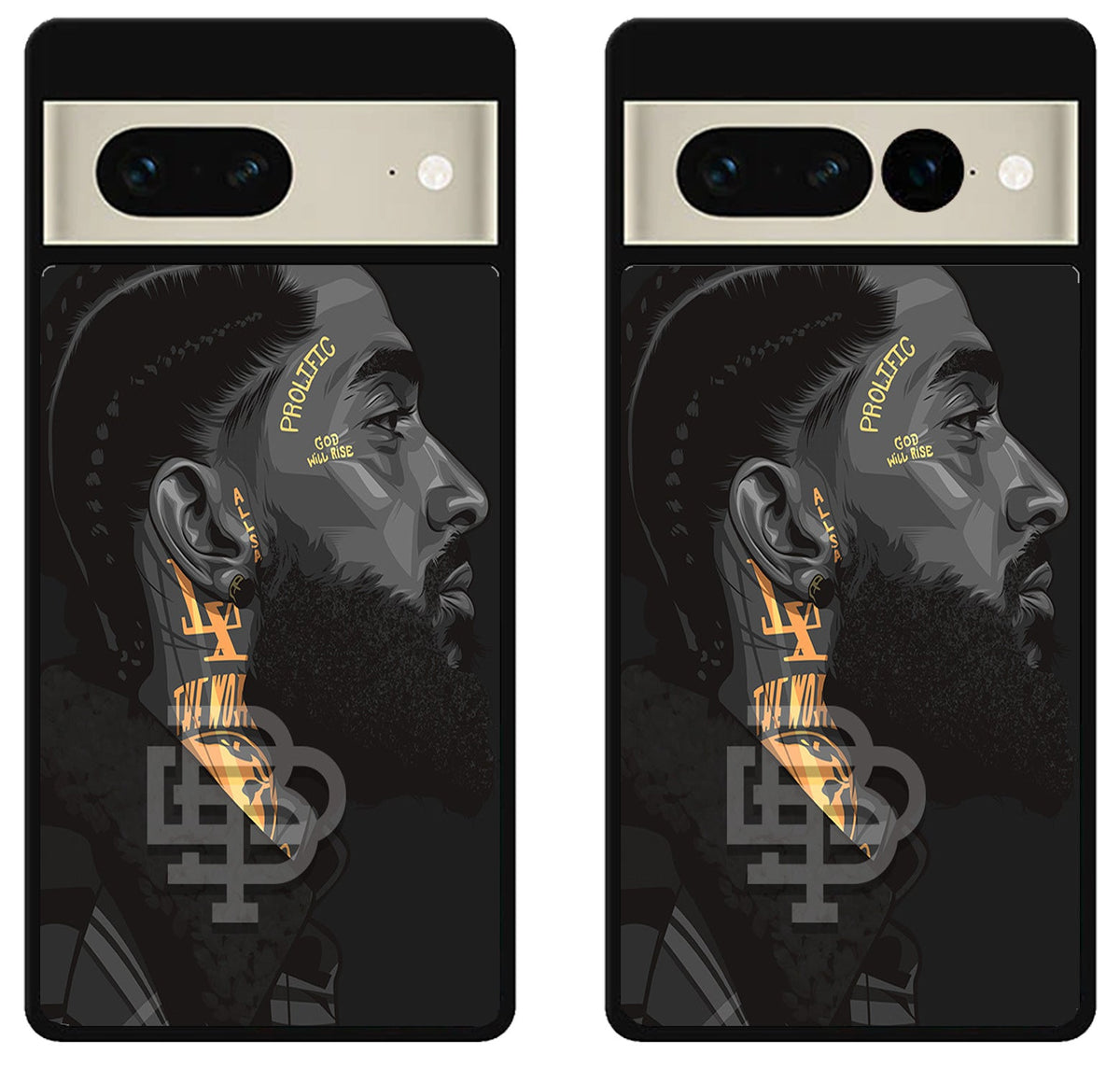 Nipsey hussle Face Art Google Pixel 7 | 7 Pro Case