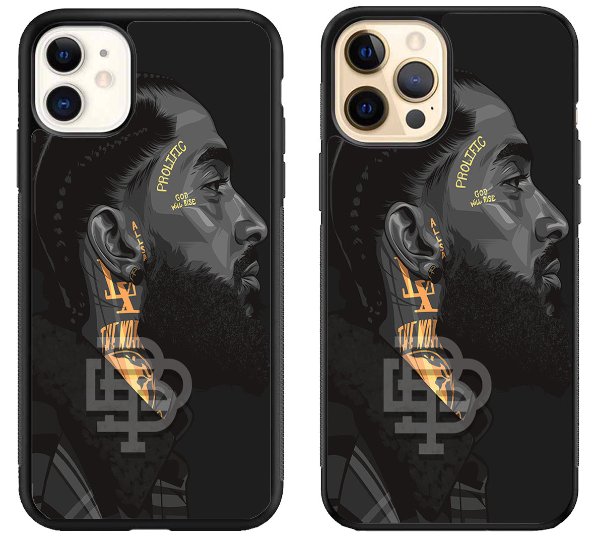 Nipsey hussle Face Art iPhone 12 | 12 Mini | 12 Pro | 12 Pro Max Case