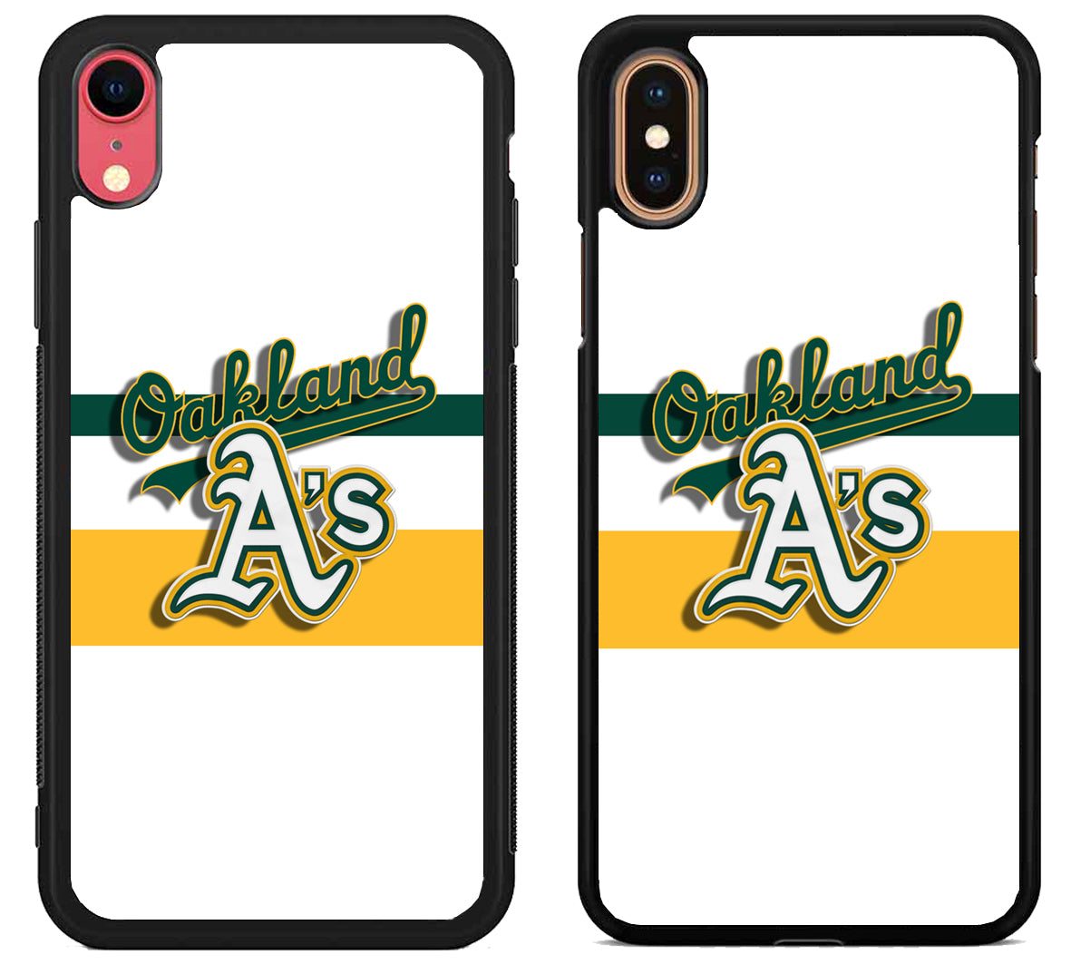 Oakland Athletics Logo Stripe iPhone X | Xs | Xr | Xs Max Case