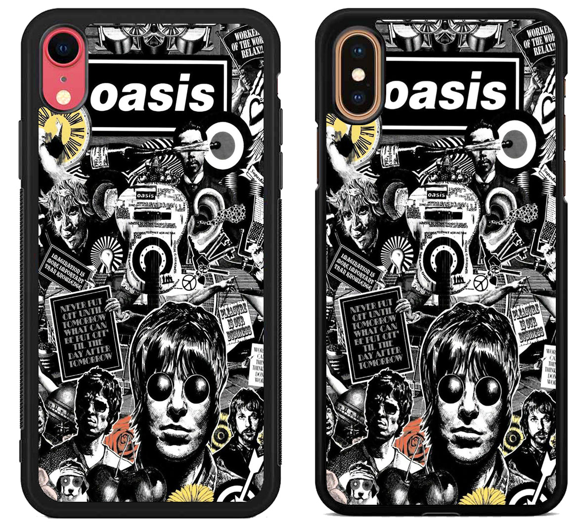 Oasis Logo Collage iPhone X | Xs | Xr | Xs Max Case