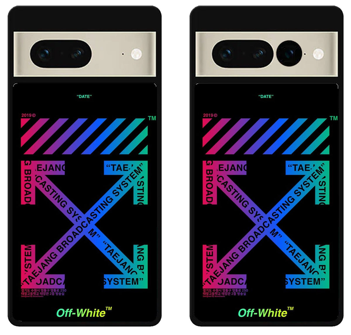 Off White Glow in The Dark Google Pixel 7 | 7 Pro Case