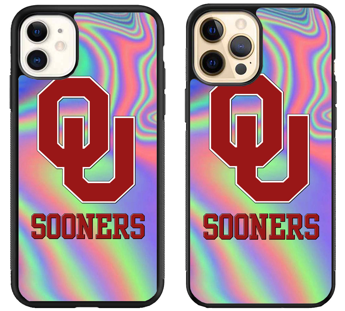 Oklahoma Sooners Holographic iPhone 12 | 12 Mini | 12 Pro | 12 Pro Max Case