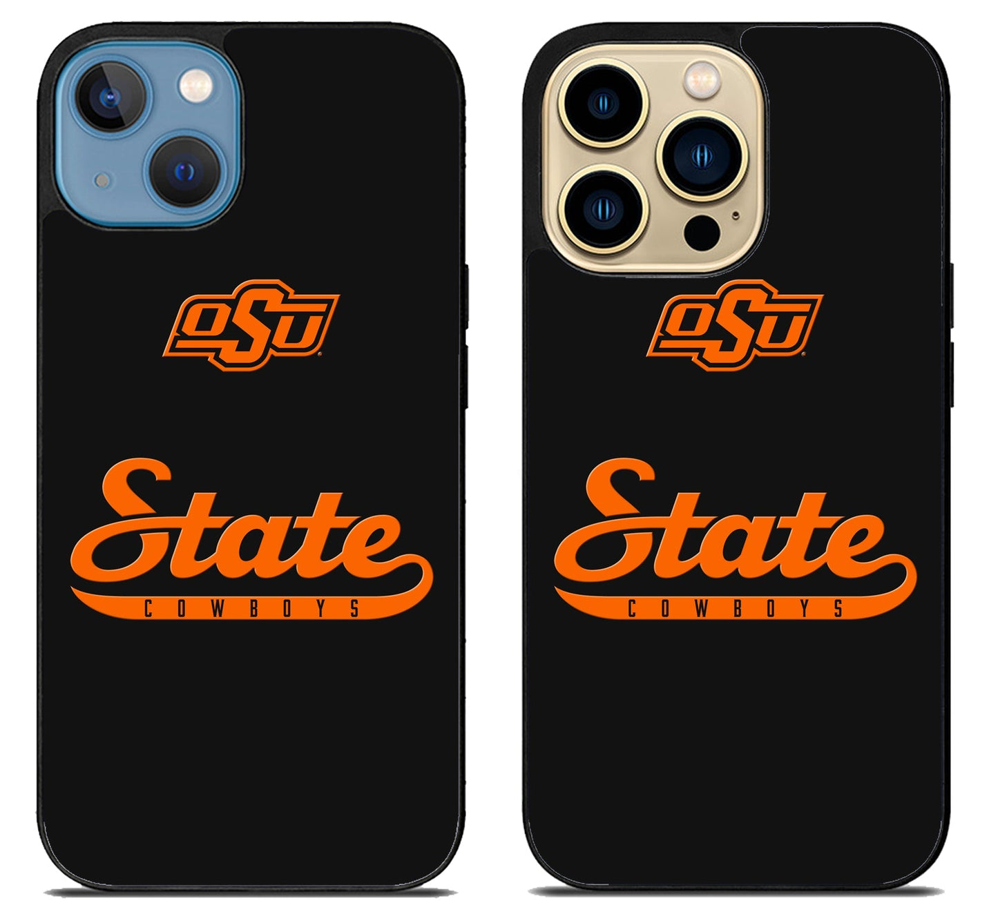 Oklahoma State Cowboys Black iPhone 14 | 14 Plus | 14 Pro | 14 Pro Max Case