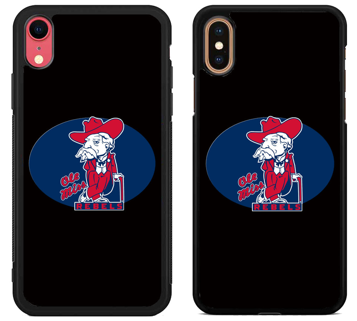 Ole Miss Rebels Black iPhone X | Xs | Xr | Xs Max Case