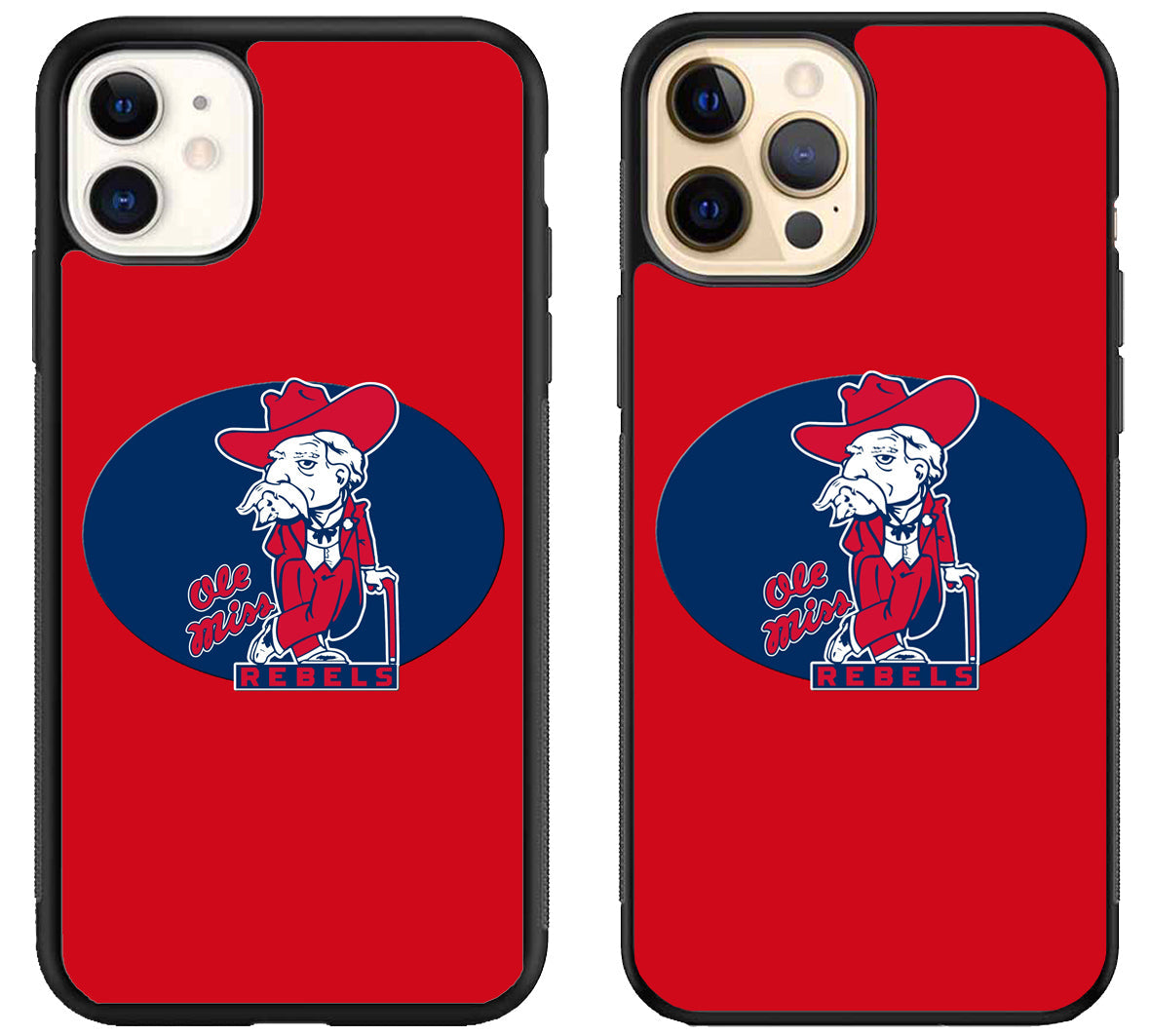 Ole Miss Rebels Red iPhone 12 | 12 Mini | 12 Pro | 12 Pro Max Case
