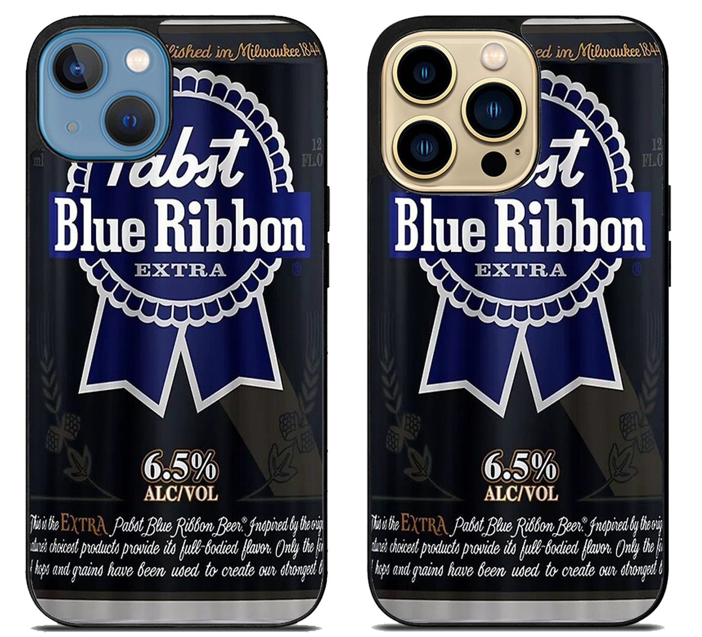 Pabst Blue Ribbon Black iPhone 14 | 14 Plus | 14 Pro | 14 Pro Max Case