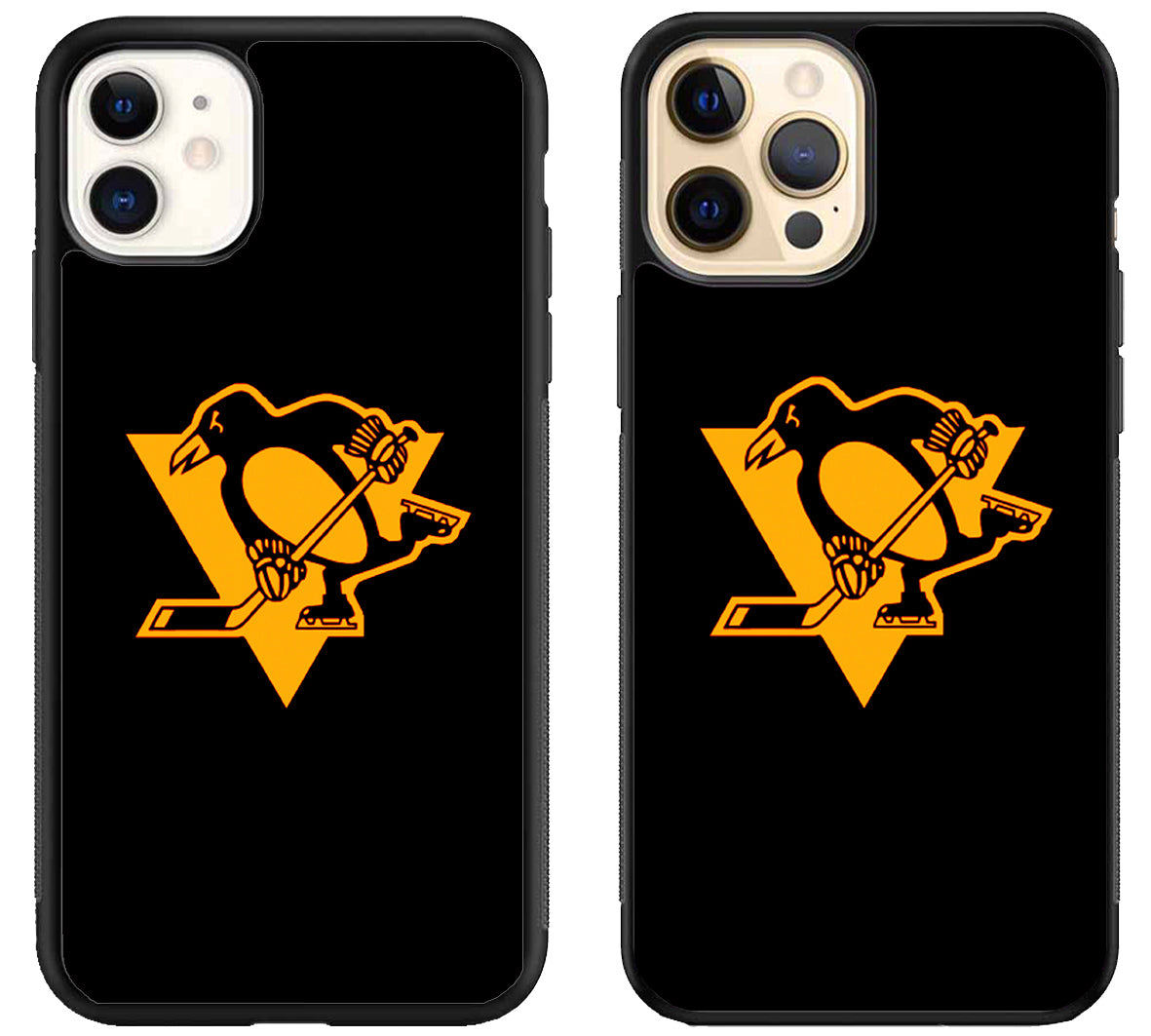 Pittsburgh Penguins Black iPhone 12 | 12 Mini | 12 Pro | 12 Pro Max Case