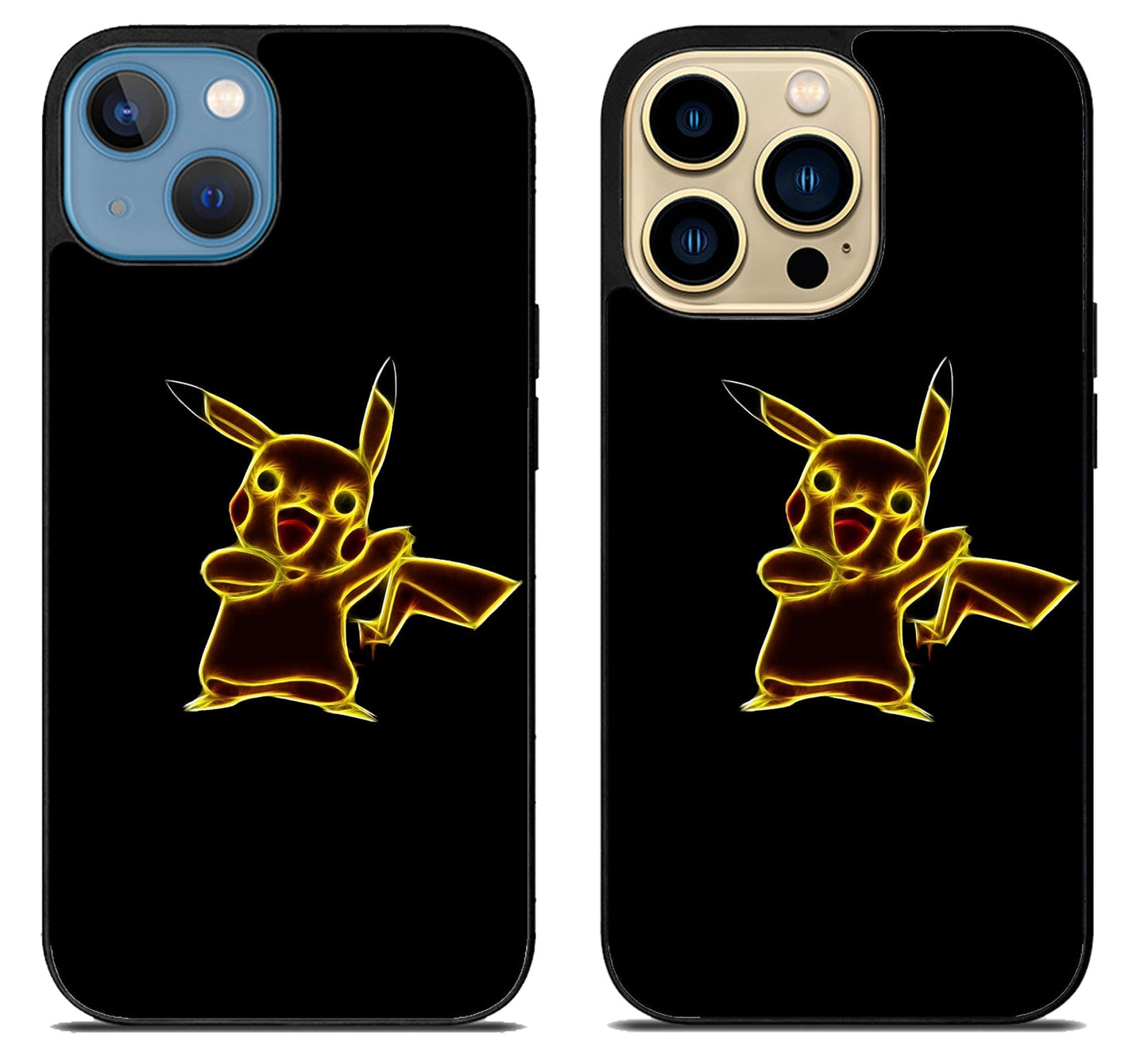 Pokemon Pikachu Neon iPhone 14 | 14 Plus | 14 Pro | 14 Pro Max Case