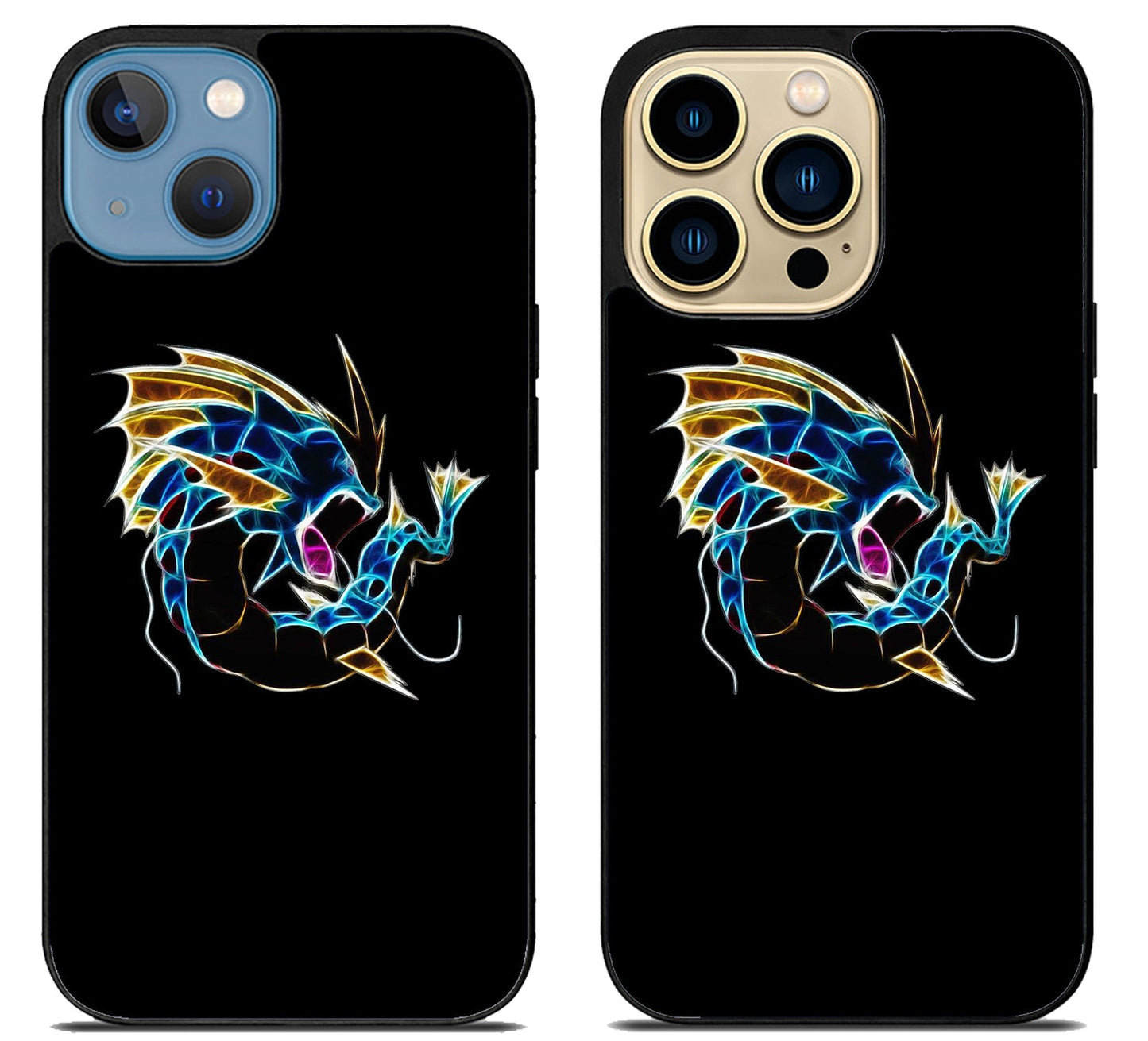 Pokemon gyarados Black in The Dark iPhone 14 | 14 Plus | 14 Pro | 14 Pro Max Case