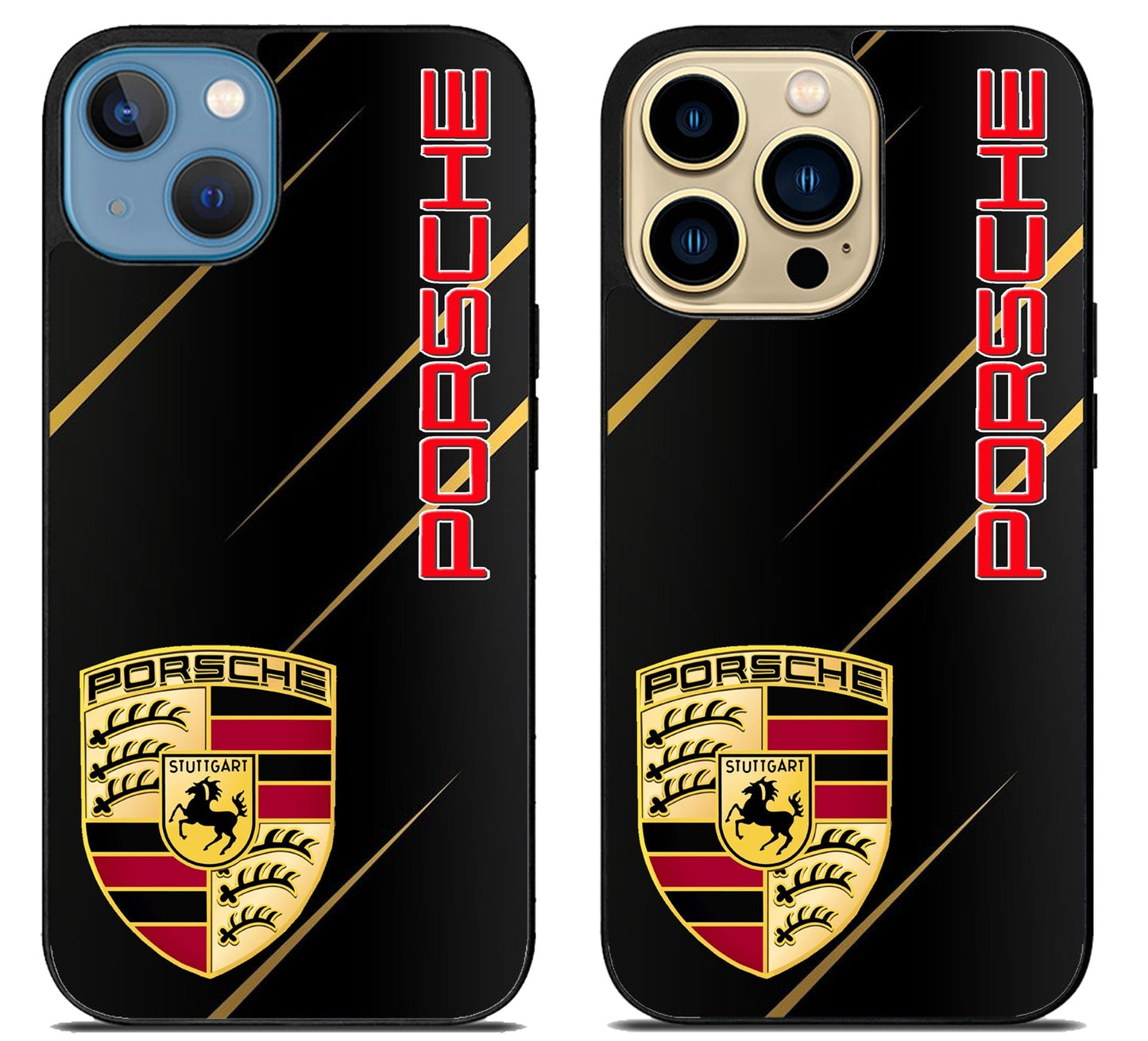 Porsche Black Metallic iPhone 14 | 14 Plus | 14 Pro | 14 Pro Max Case
