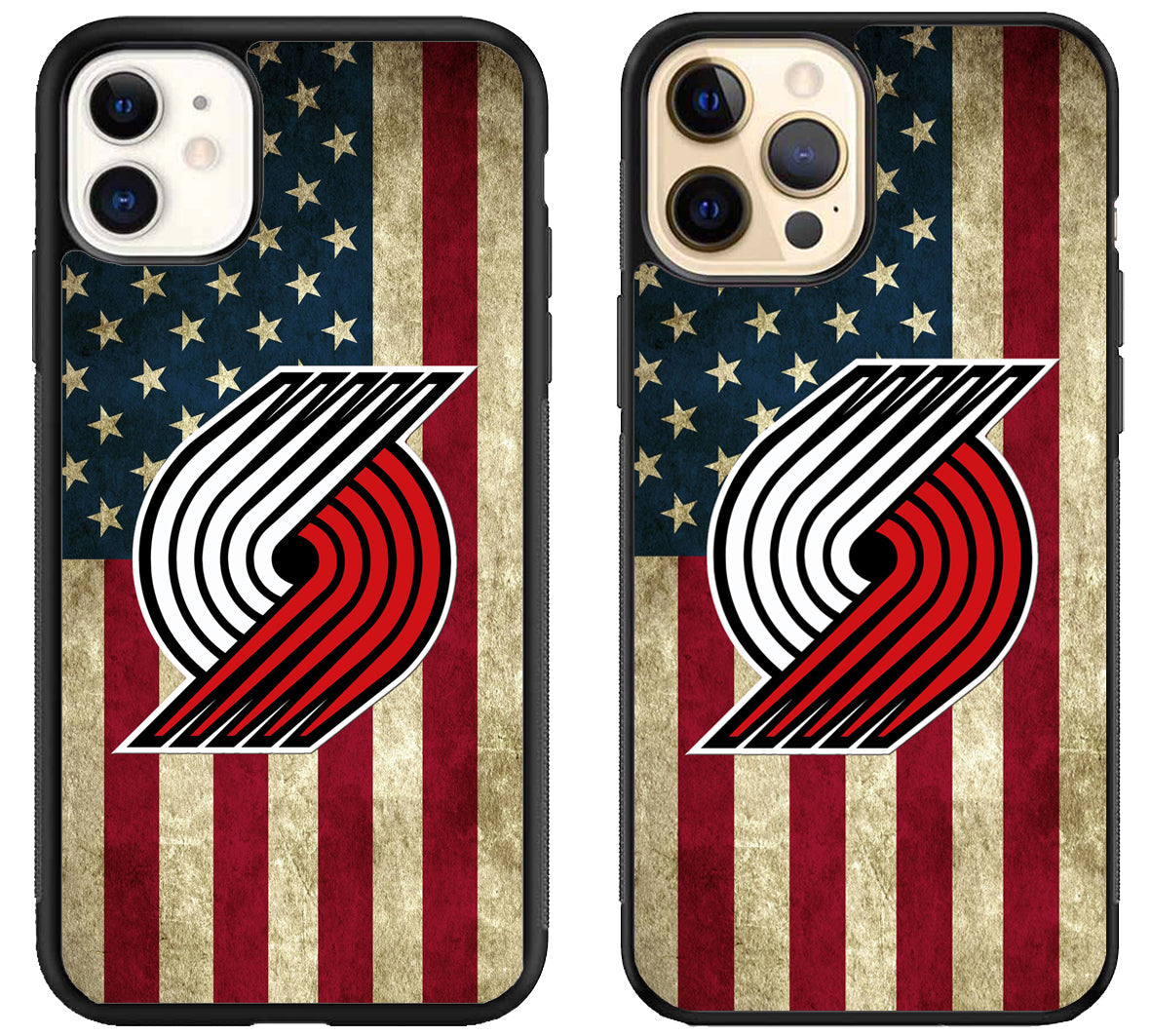 Portland Trail Blazers Logo Flag iPhone 12 | 12 Mini | 12 Pro | 12 Pro Max Case