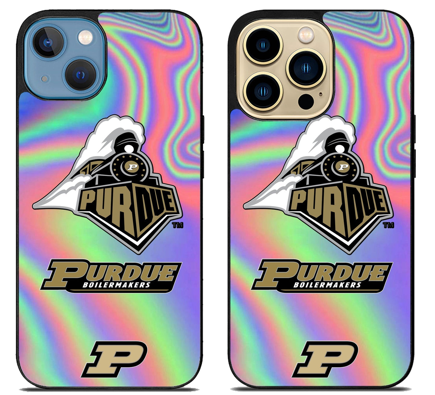 Purdue Boilermakers Holographic iPhone 14 | 14 Plus | 14 Pro | 14 Pro Max Case