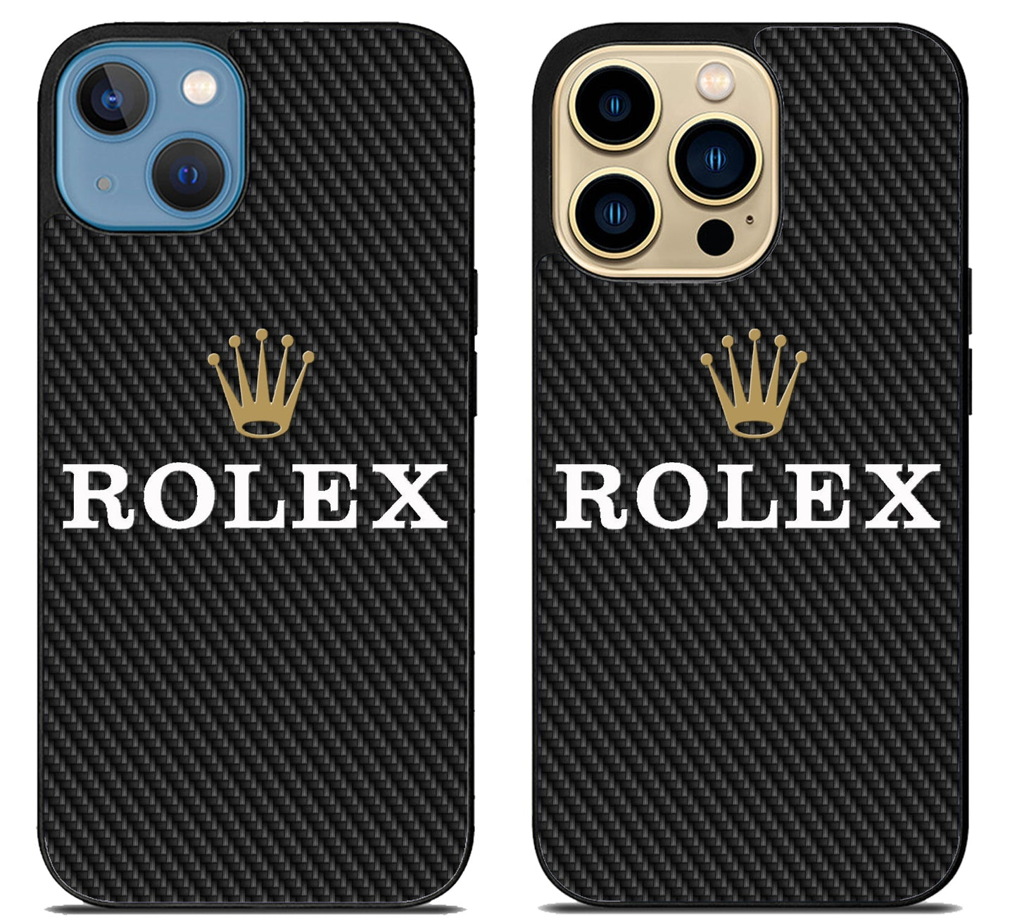 Rolex Black Carbon iPhone 14 | 14 Plus | 14 Pro | 14 Pro Max Case