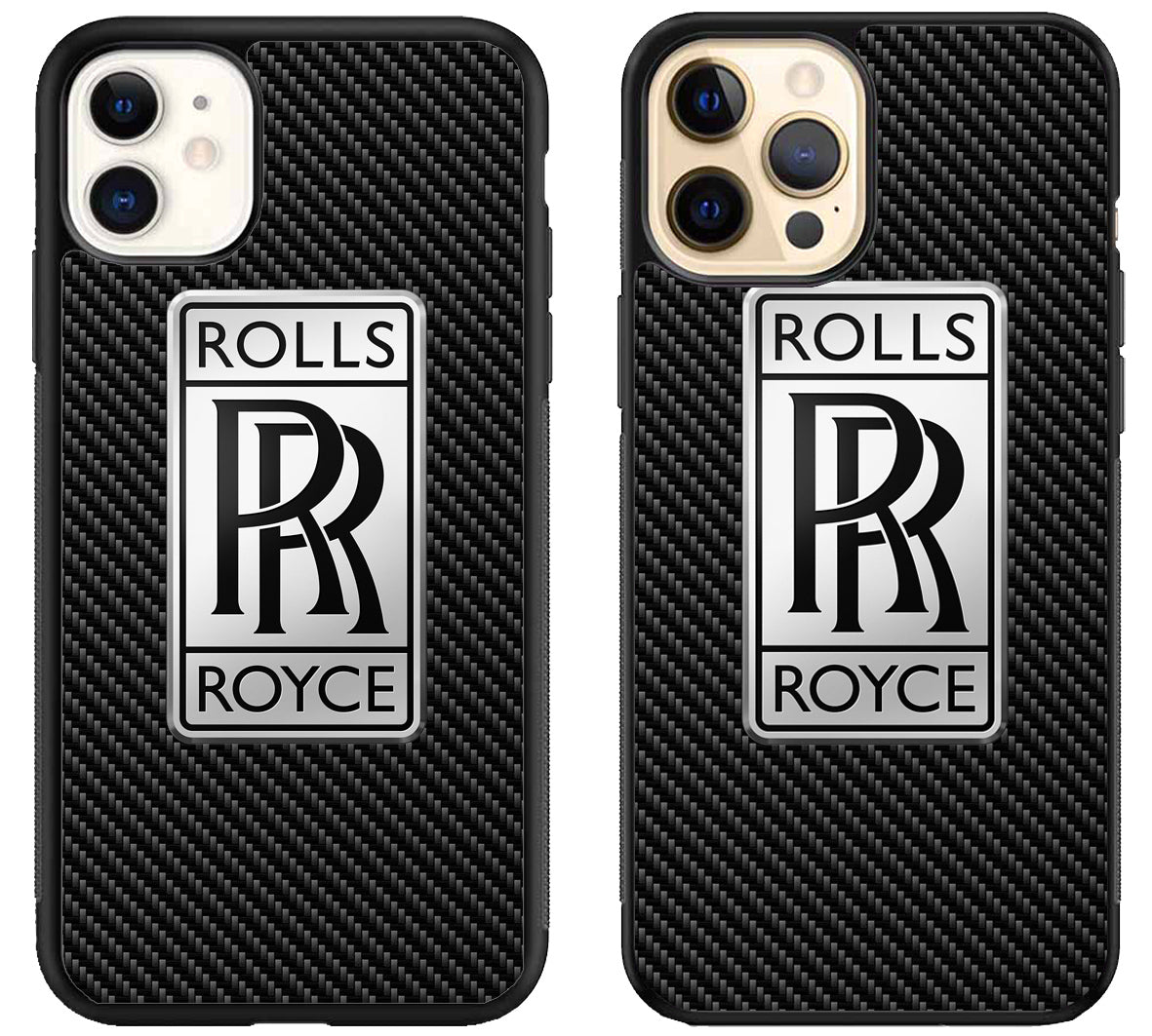 Rolls Royce Logo Carbon iPhone 12 | 12 Mini | 12 Pro | 12 Pro Max Case