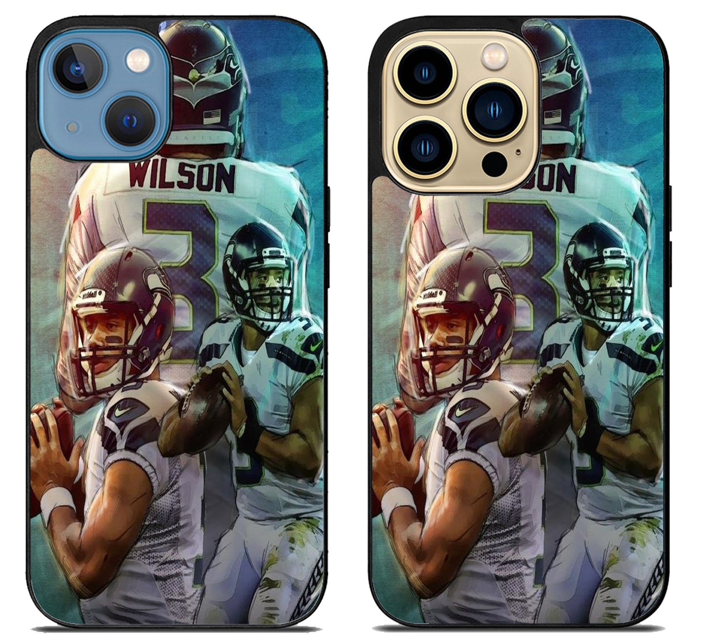 Russell Wilson Collage iPhone 14 | 14 Plus | 14 Pro | 14 Pro Max Case