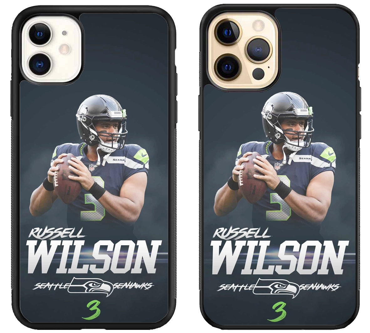 Russell Wilson Seattle Seahawks Style iPhone 12 | 12 Mini | 12 Pro | 12 Pro Max Case