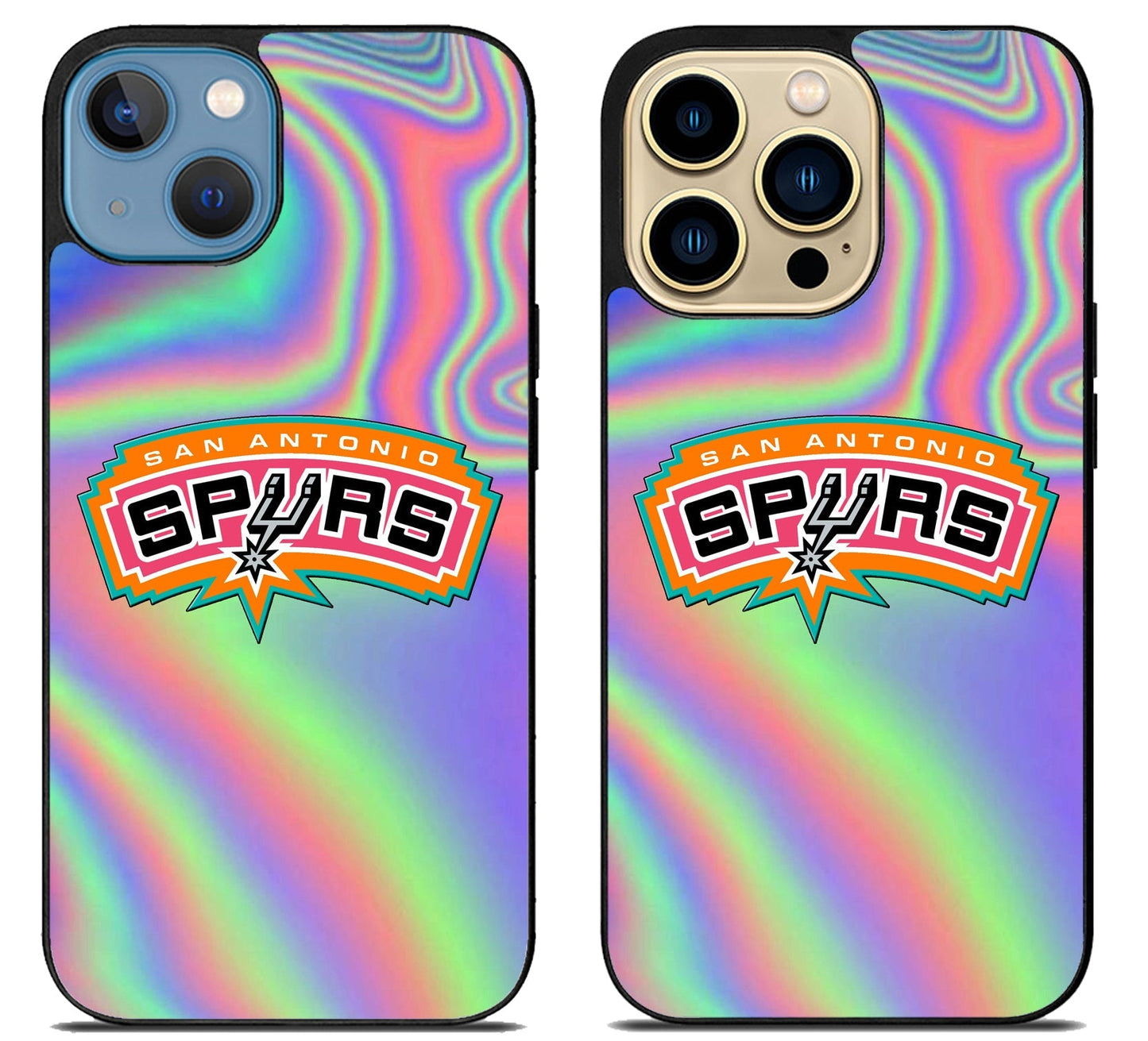 San Antonio Spurs Holographic iPhone 14 | 14 Plus | 14 Pro | 14 Pro Max Case