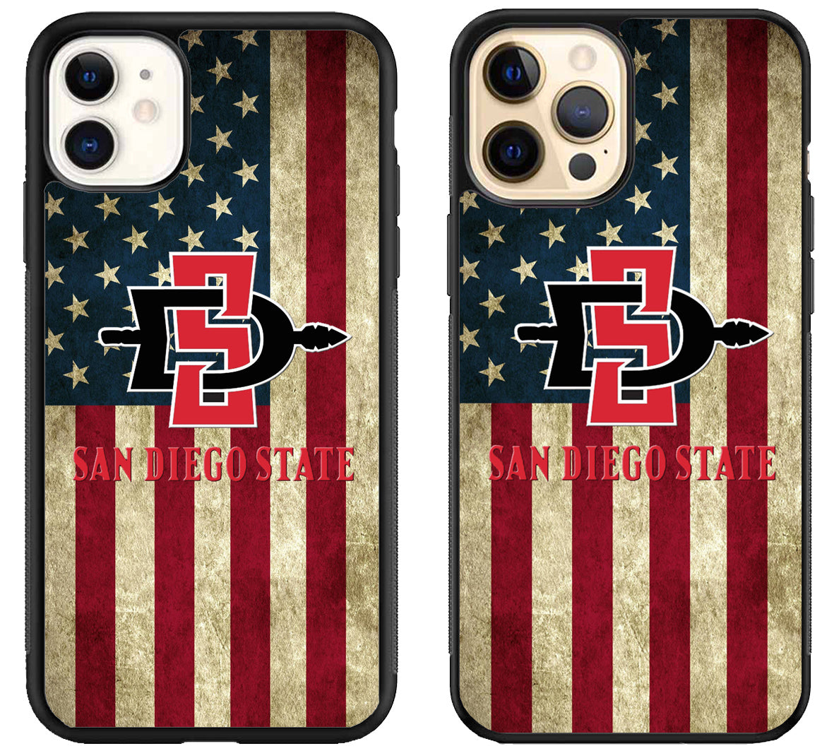 San Diego State Aztecs Flag iPhone 12 | 12 Mini | 12 Pro | 12 Pro Max Case