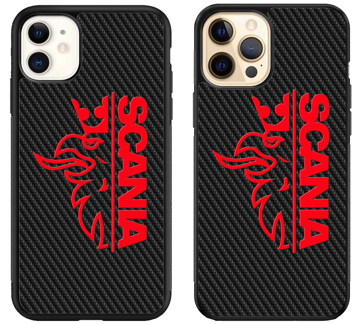 Scania Red Carbon iPhone 12 | 12 Mini | 12 Pro | 12 Pro Max Case