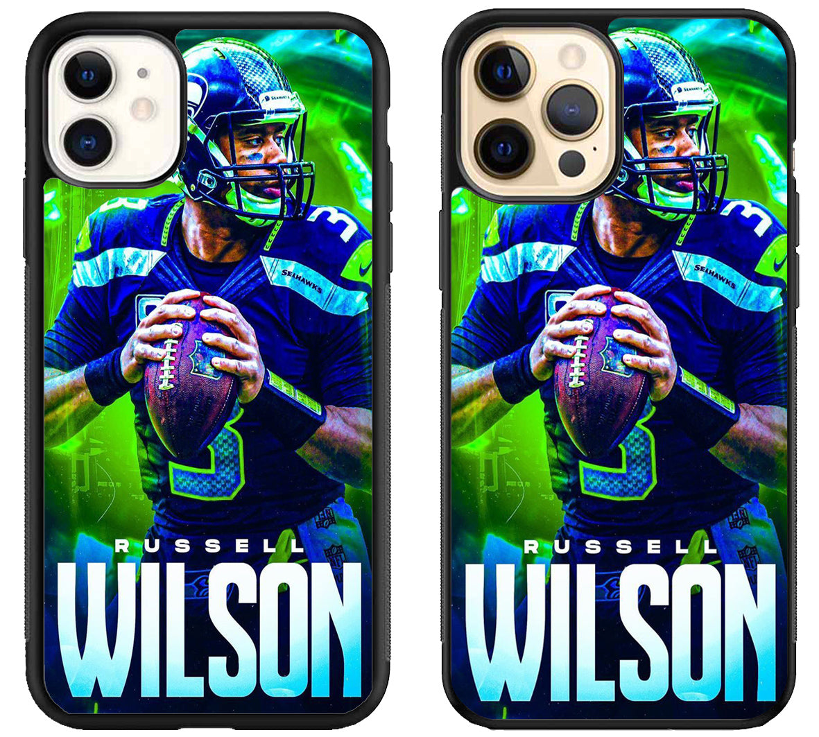 Seattle Seahawks Russell Wilson iPhone 12 | 12 Mini | 12 Pro | 12 Pro Max Case