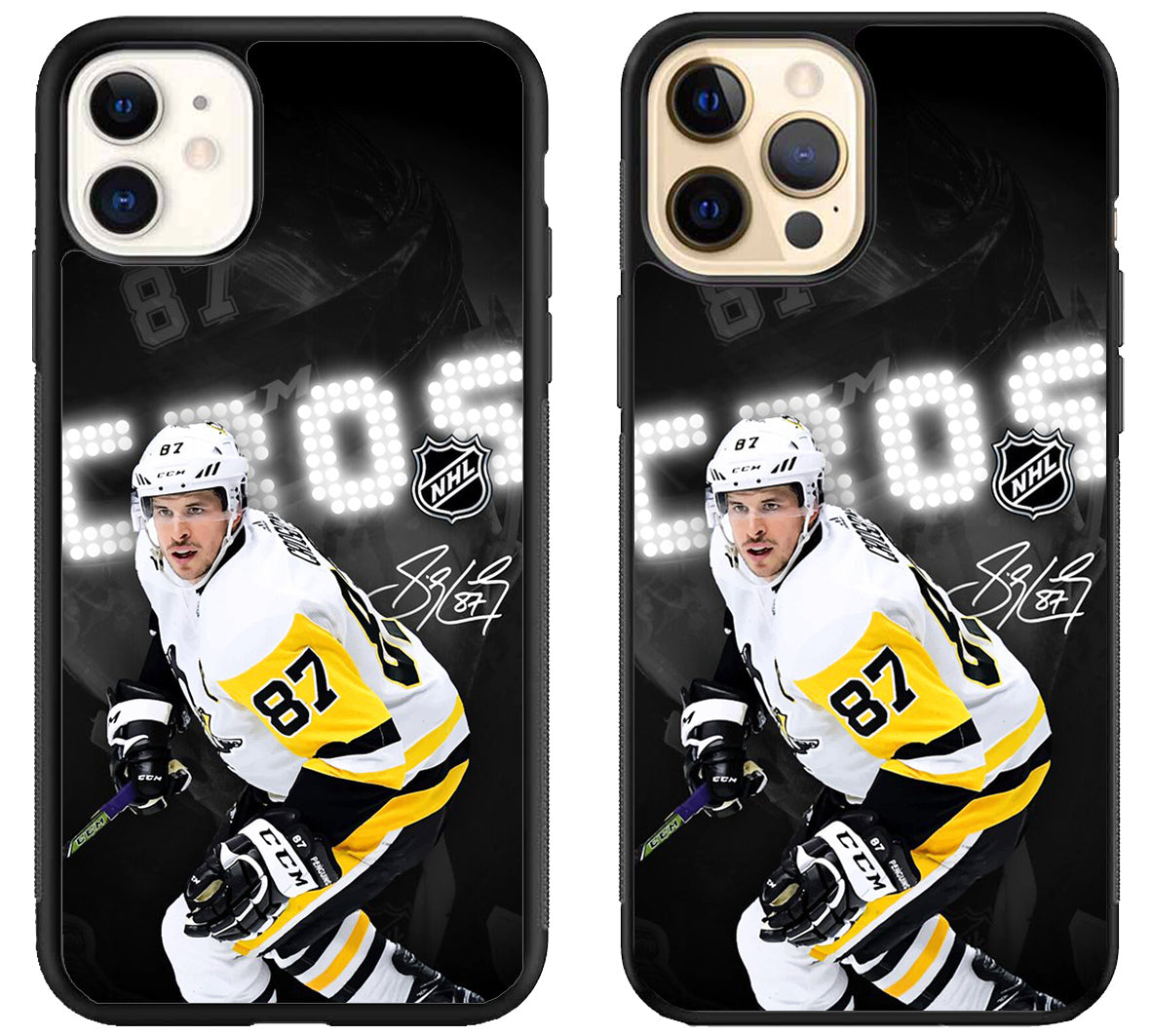 Sidney Crosby Pittsburgh Penguins Signature iPhone 12 | 12 Mini | 12 Pro | 12 Pro Max Case