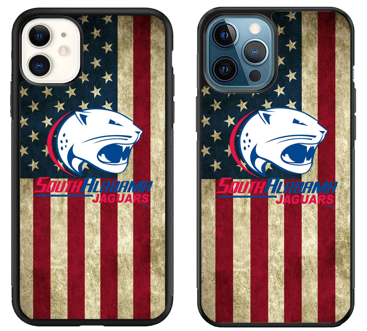 South Alabama Jaguar Flag iPhone 11 | 11 Pro | 11 Pro Max Case