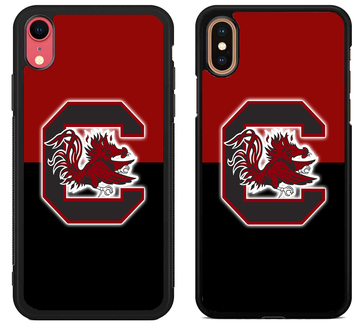 South Carolina Gamecocks Black Red iPhone X | Xs | Xr | Xs Max Case