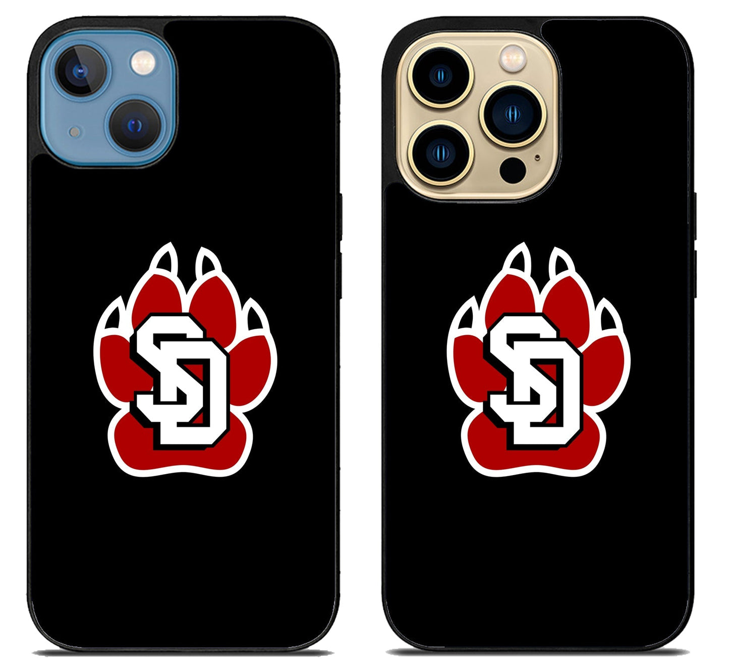 South Dakota Coyotes Black iPhone 14 | 14 Plus | 14 Pro | 14 Pro Max Case