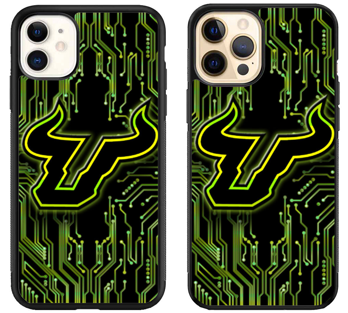 South Florida Bull Background iPhone 12 | 12 Mini | 12 Pro | 12 Pro Max Case