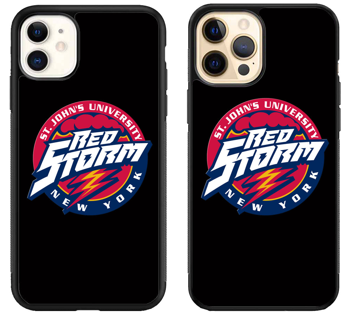 St John's Red Storm Black iPhone 12 | 12 Mini | 12 Pro | 12 Pro Max Case