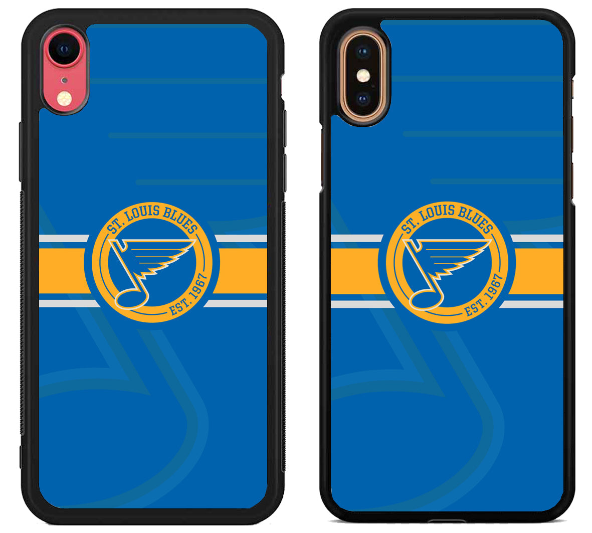 St Louis Blues Background iPhone X | Xs | Xr | Xs Max Case