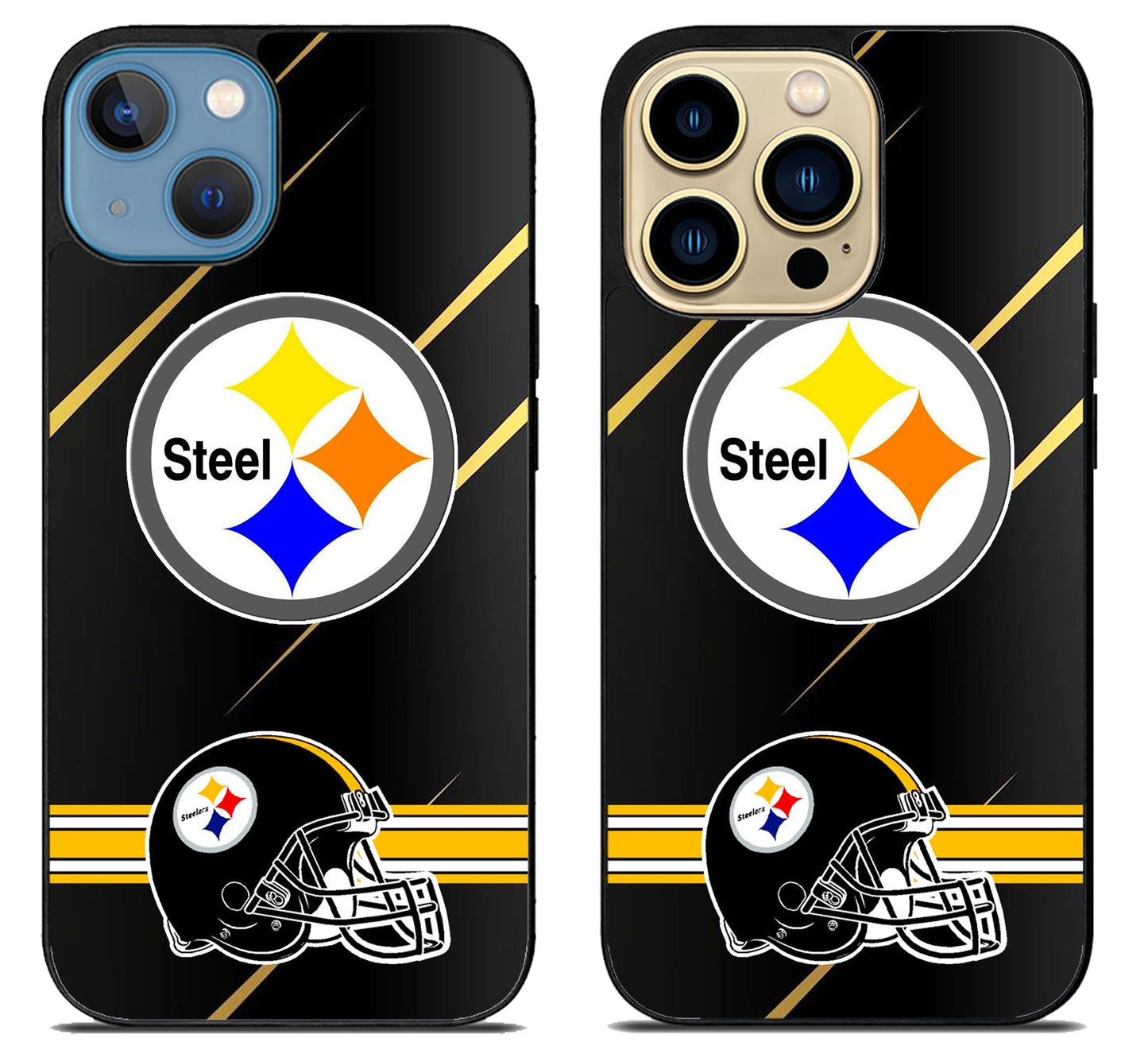 Pittsburgh Steelers American Metallic iPhone 14 | 14 Plus | 14 Pro | 14 Pro Max Case