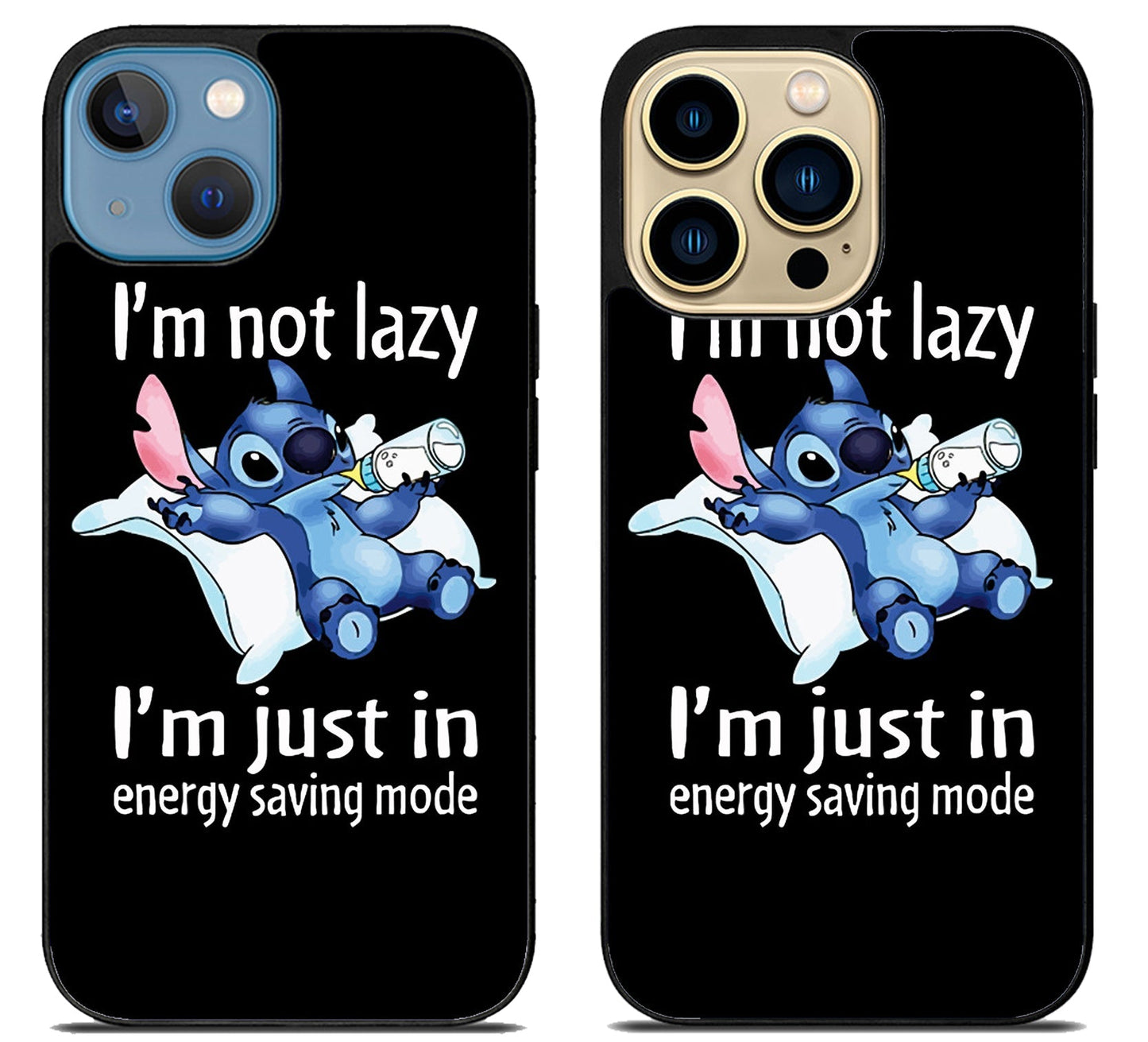 Stitch im Not Lazy iPhone 14 | 14 Plus | 14 Pro | 14 Pro Max Case