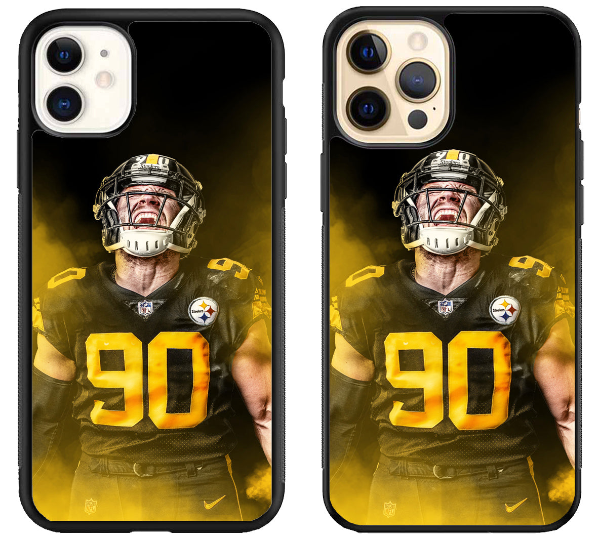 TJ Watt Pittsburgh Steelers Wallpaper iPhone 12 | 12 Mini | 12 Pro | 12 Pro Max Case