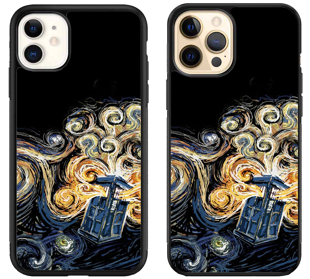 Tardis Van Gogh Doctor Who iPhone 12 | 12 Mini | 12 Pro | 12 Pro Max Case