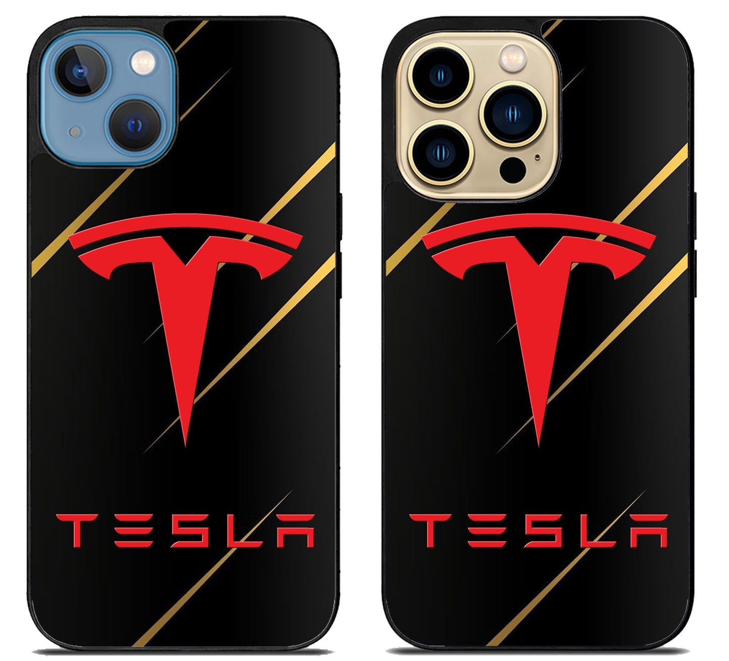 Tesla Black Metallic iPhone 14 | 14 Plus | 14 Pro | 14 Pro Max Case